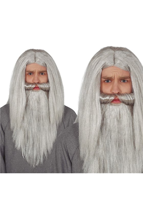 GRAY BEARD WIG (BOX IN CONTAINER)