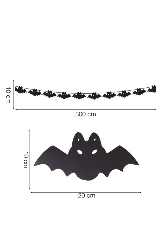 BAT GARLAND 300 CM 20X10 CM HQ