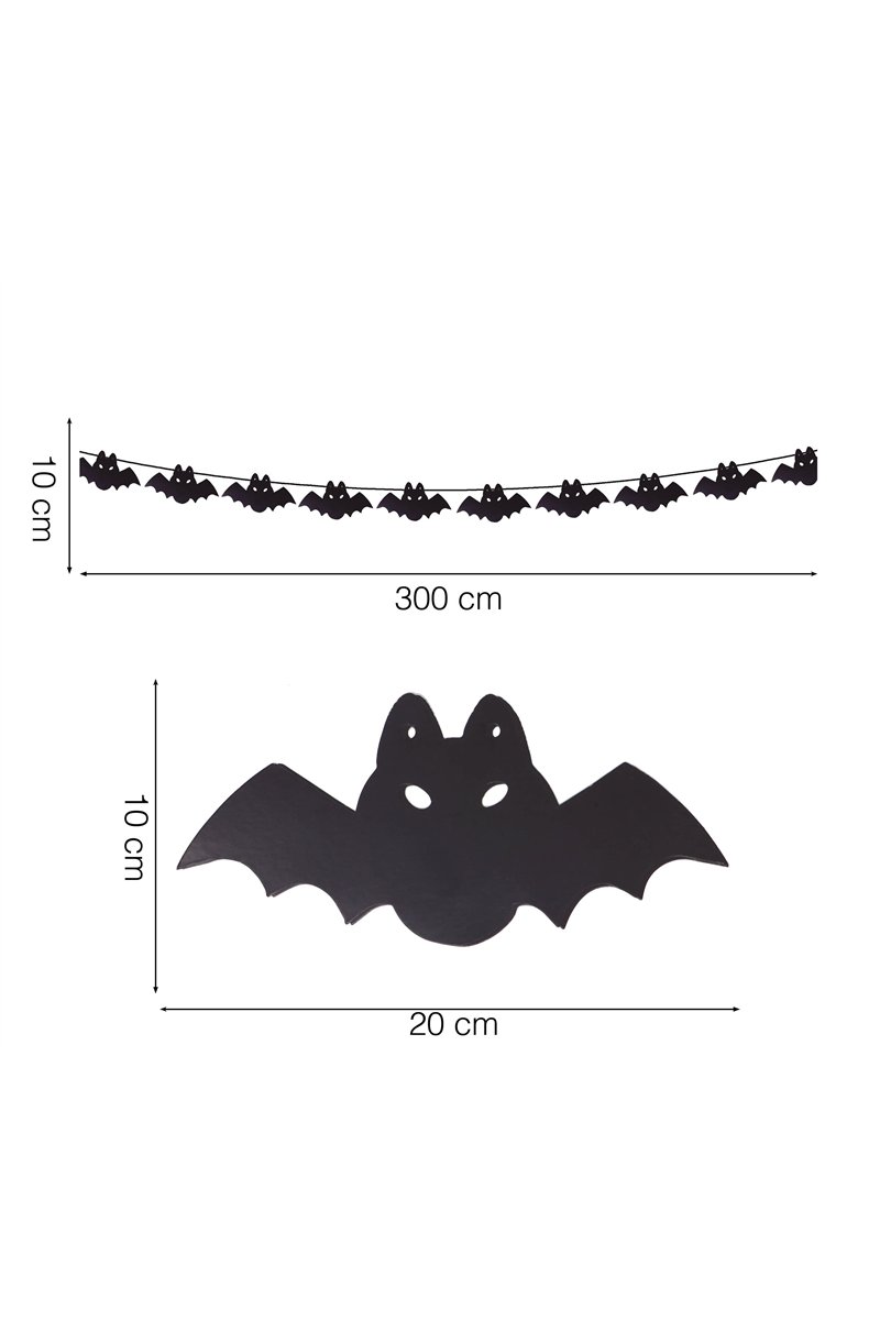 BAT GARLAND 300 CM 20X10 CM HQ