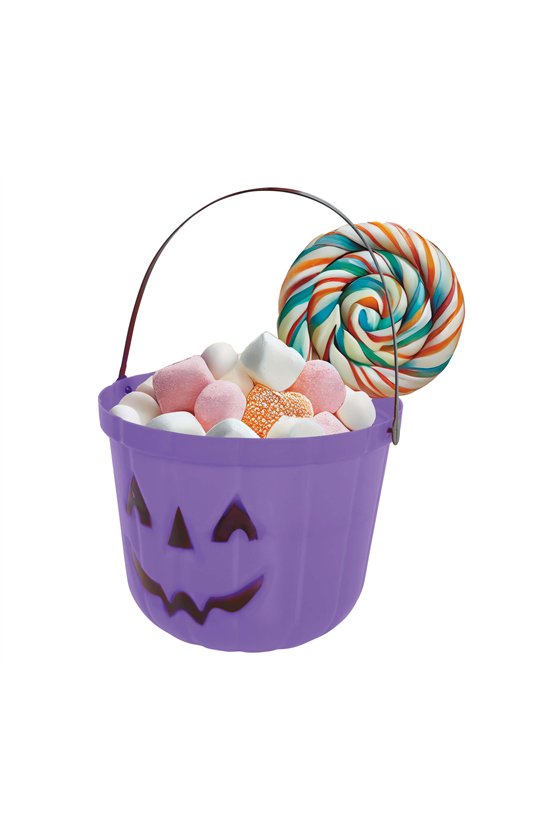 LILAC PUMPKIN BUCKET 20 CM