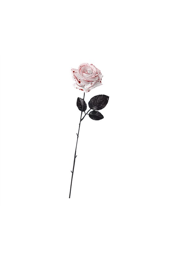 WHITE FLOWER WITH BLOOD 42 CMS.