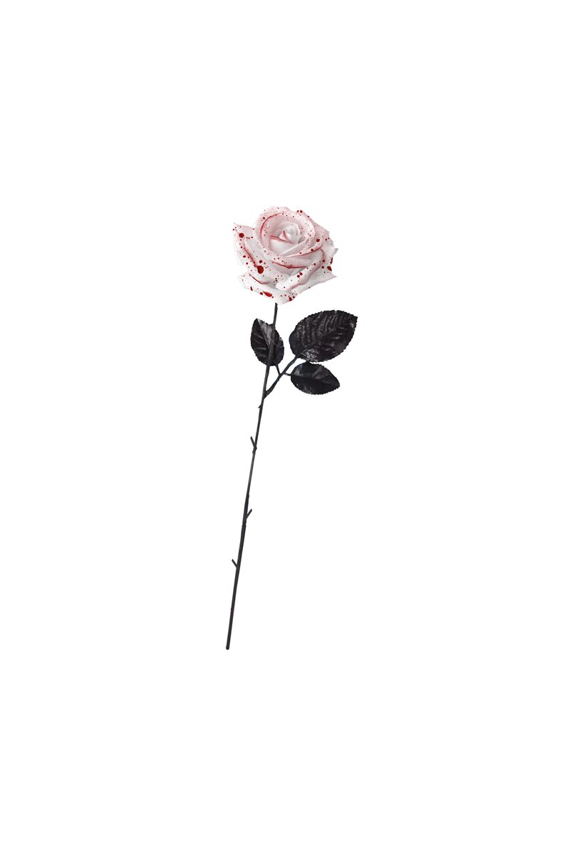 WHITE FLOWER WITH BLOOD 42 CMS.