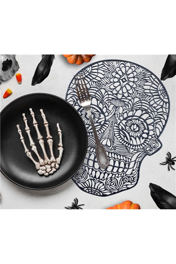 SKULL PLACEMAT 38 CMS. PVC