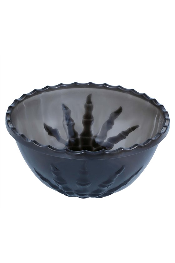 BLACK SKELETON HAND BOWL, 14X33 CMS CMS.