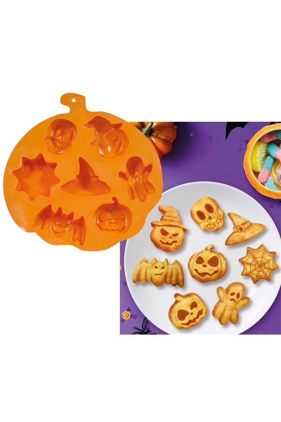 MOLD FOR 6 PUMPKIN BISCUITS, 27X17 CMS.