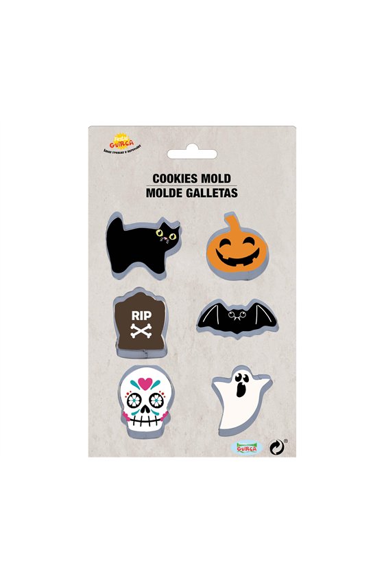 SET 6 METAL COOKIE MOULD