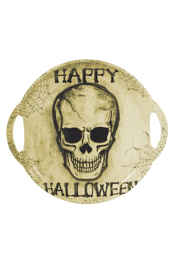 SKULL TRAY WITH HANDLES, 30 CMS.