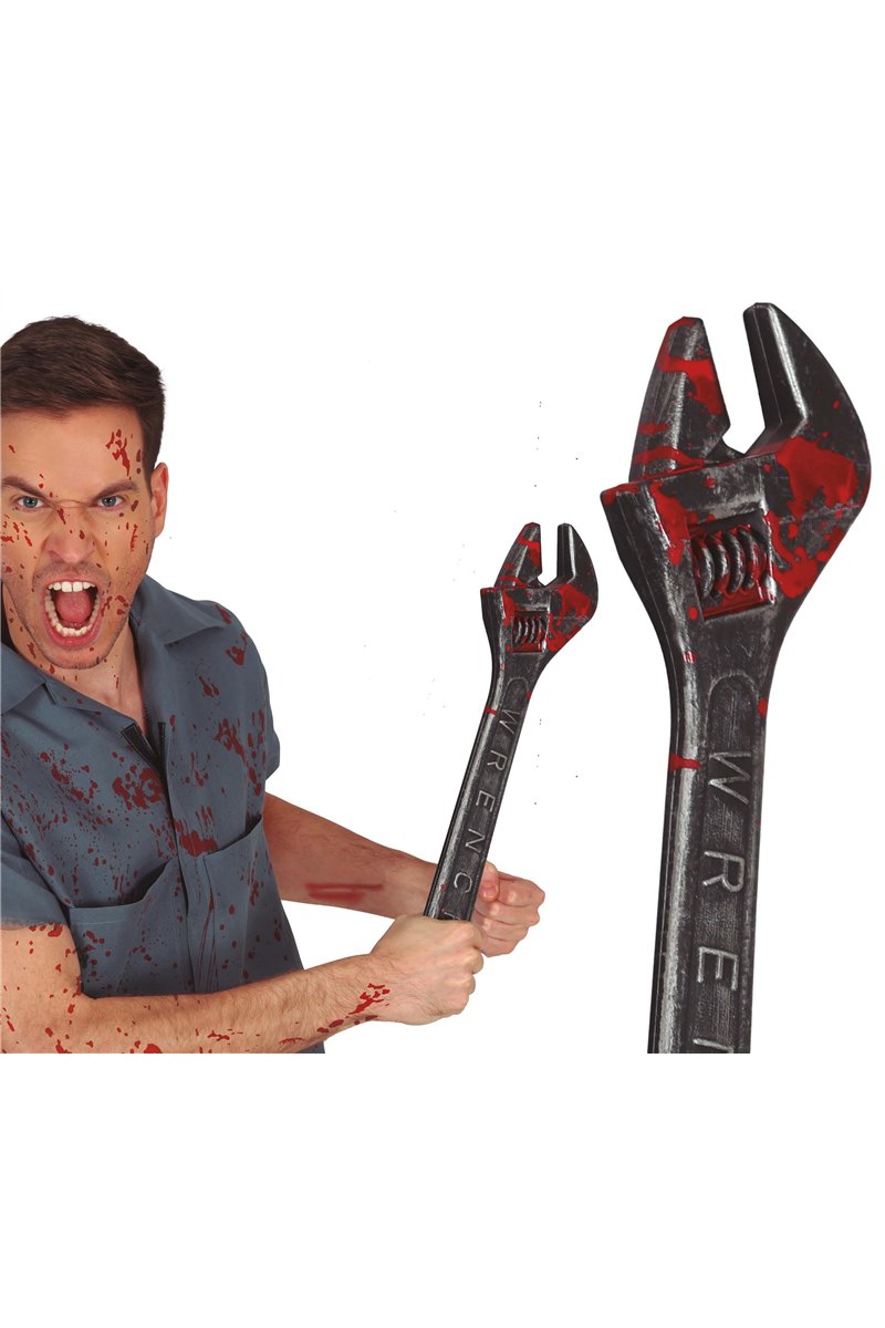 WRENCH WITH BLOOD, 45 CMS.