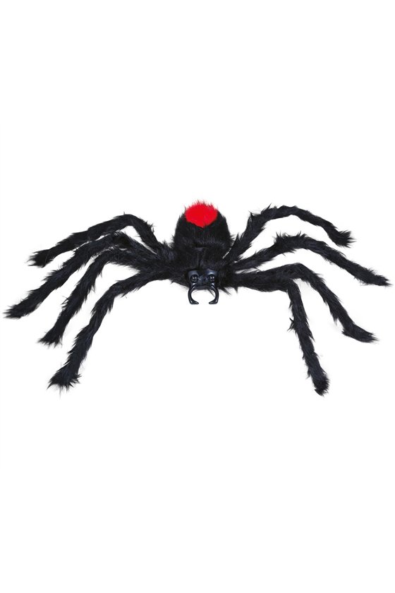 BLACK FURRY SPIDER, 60 CMS.