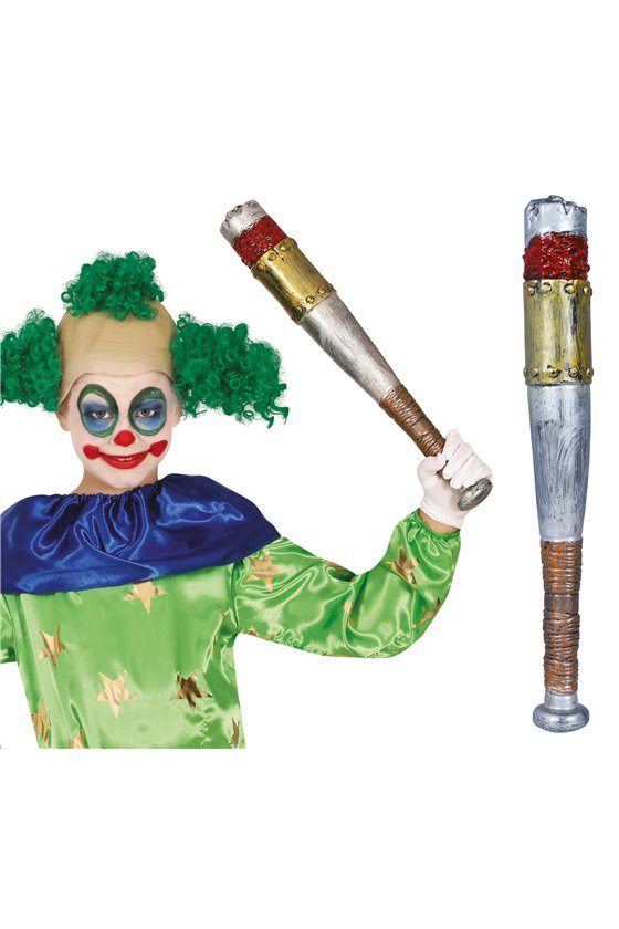 SILVER AND GOLD BASEBALL BAT, 47 CMS.
