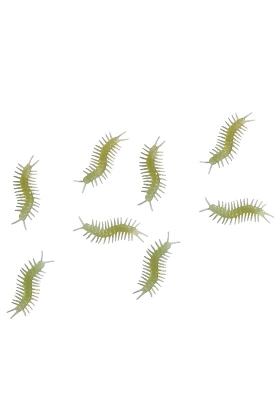 BOLSA 8 CENTIPEDES GLOW IN THE DARK, 6 CM.