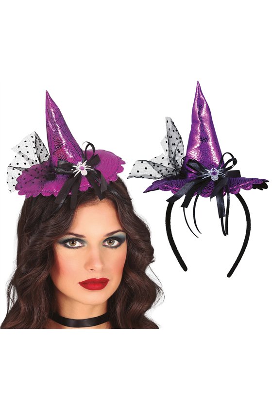 MINIHAT WITCH PURPLE HEADBAND