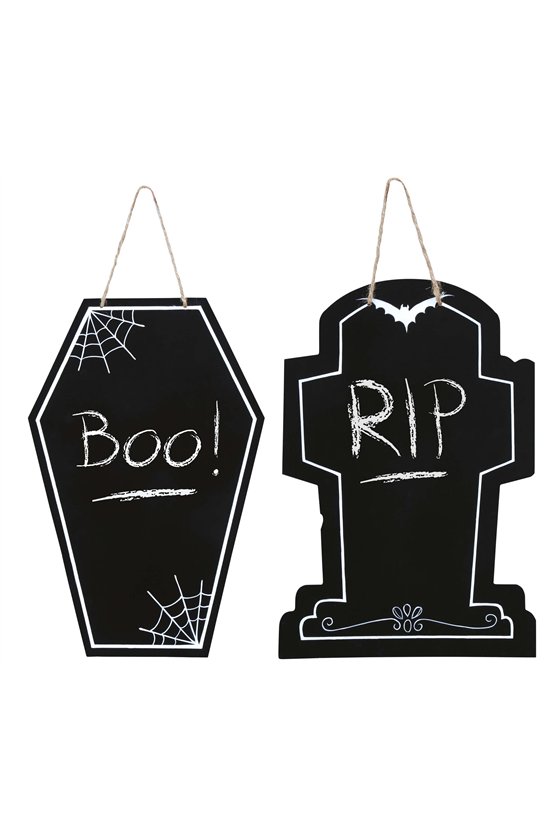 ASSORTED HALLOWEEN BLACKBOARDS 40X27 CMS.