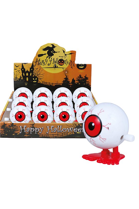 BOX 12 WIND-UP WALKING EYES 5 CM