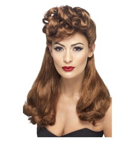 40s Vintage Wig, Auburn
