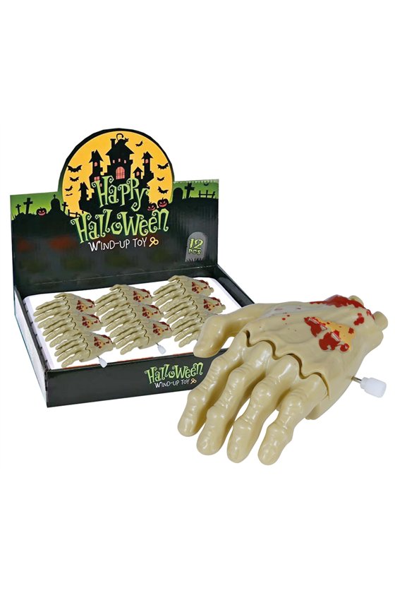 BOX 12 WIND-UP WALKING HANDS 9 CM