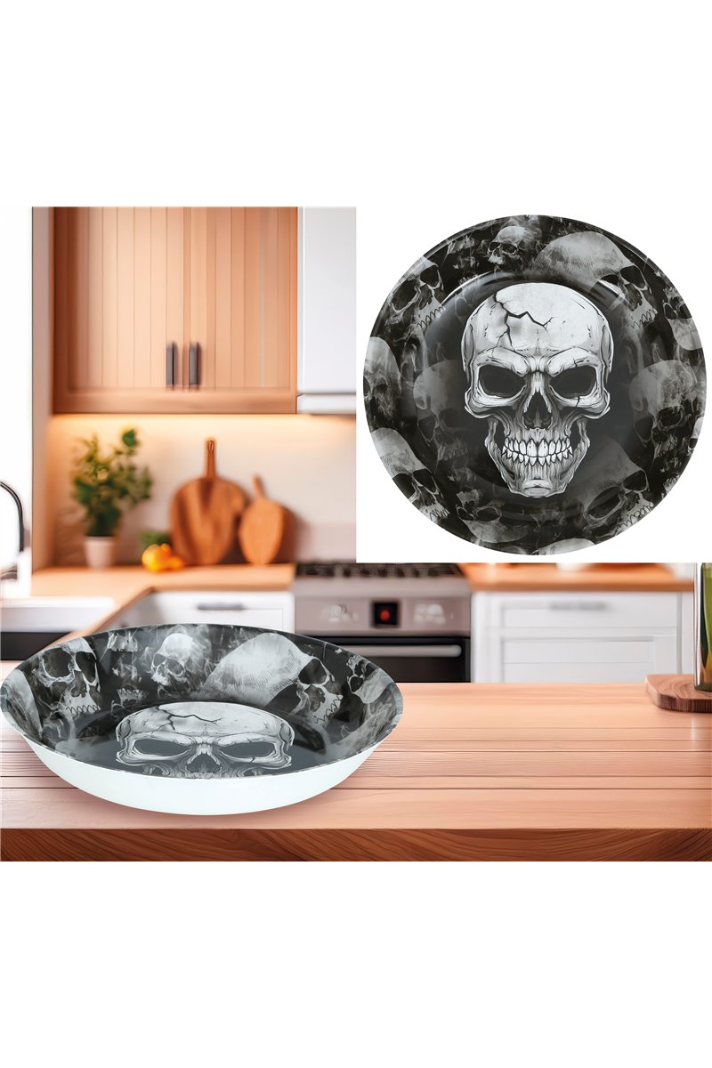 SKULLS BOWL, 32 CMS. PLASTIC
