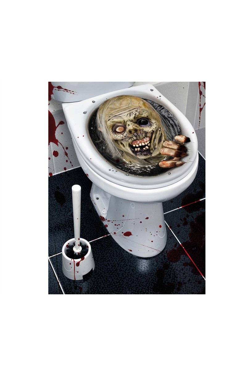 DECOR. WC ZOMBIE, 30x40 CMS.