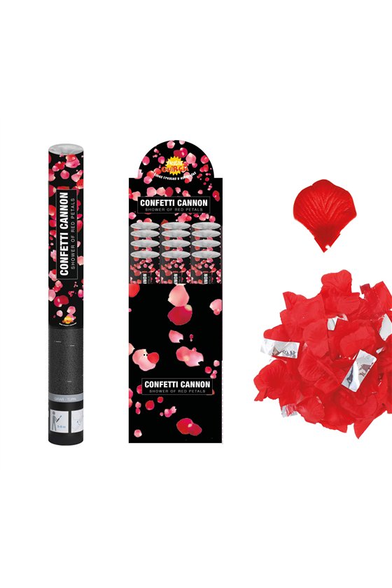CONFETTI CANNON, 50 CM COMPRESSED AIR