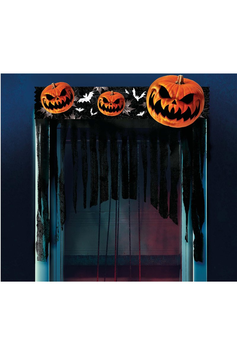 PUMPKIN DOOR CURTAIN, 90X90 CM