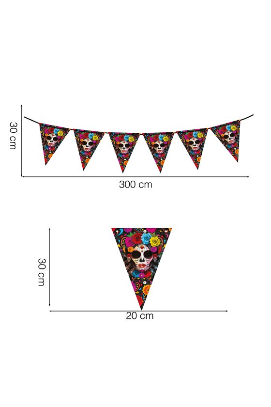 CATRINA PENNANT BUNTING 300 CM 20X30 CM. PAPER