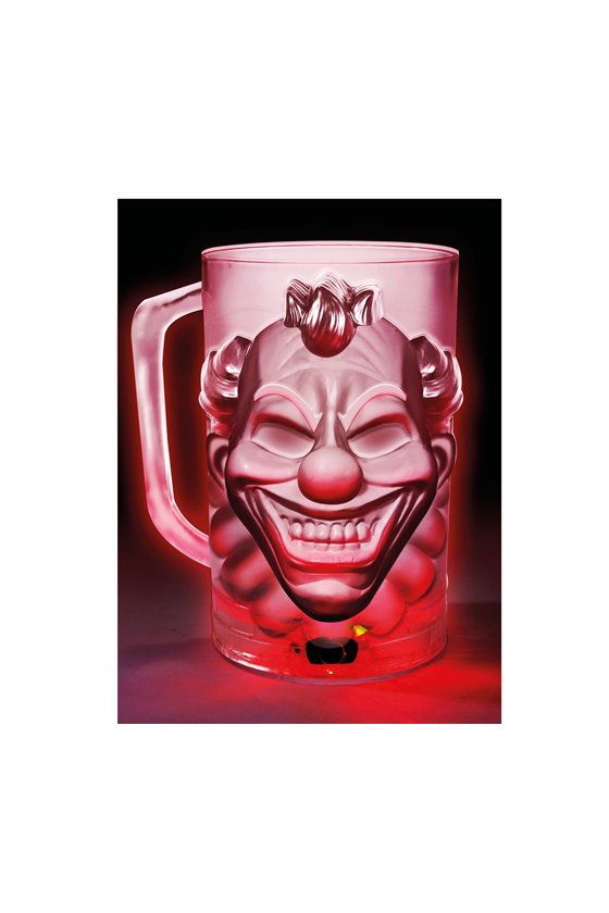 JUG WITH LIGHT, 500 ML, 10X14 CMS. CLOWN