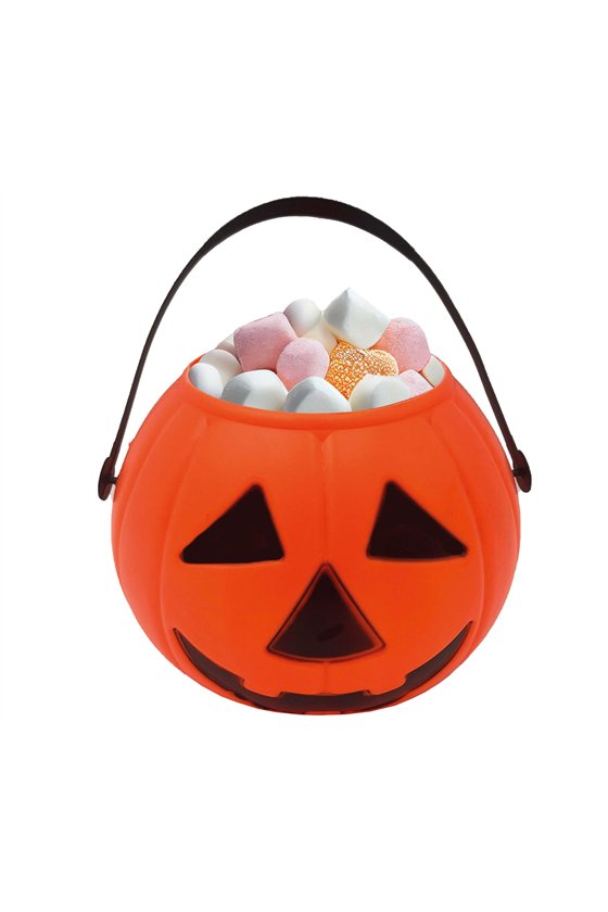 BASKET PUMPKIN, ORANGE, 15 CMS.