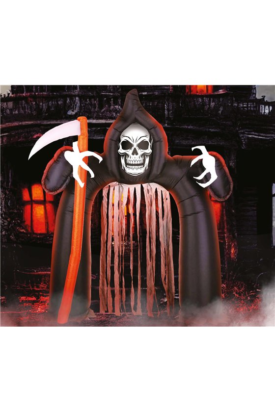 ARCH WITH CURTAIN, DEATH, INFLATABLE, 200X180 CMS.