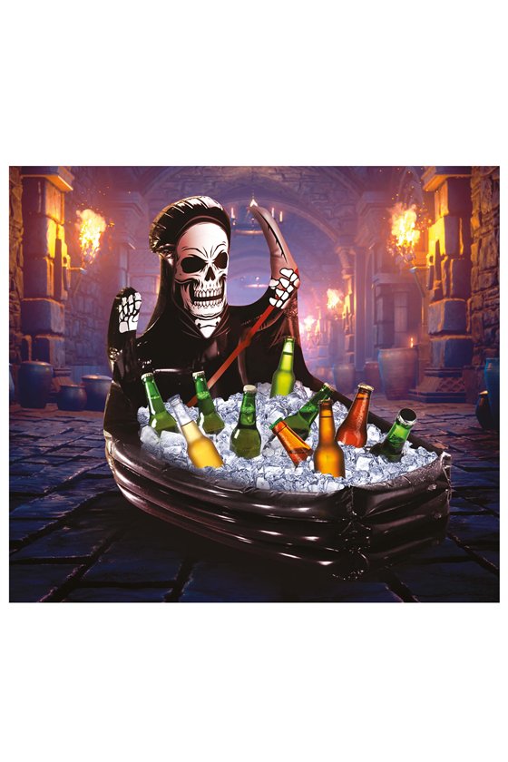 DEATH COFFIN INFLATABLE FRIDGE, 100X35 CMS.