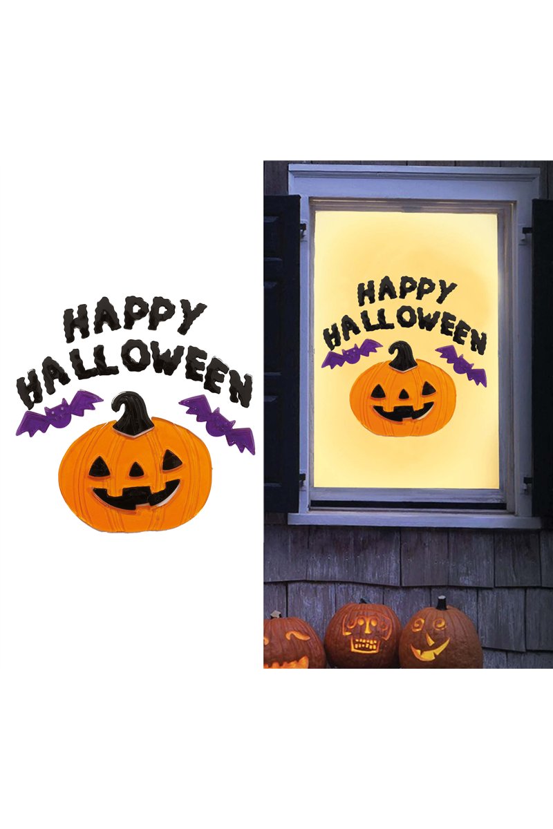GEL DECORATION "HAPPY HALLOWEEN", 20X25 CMS.