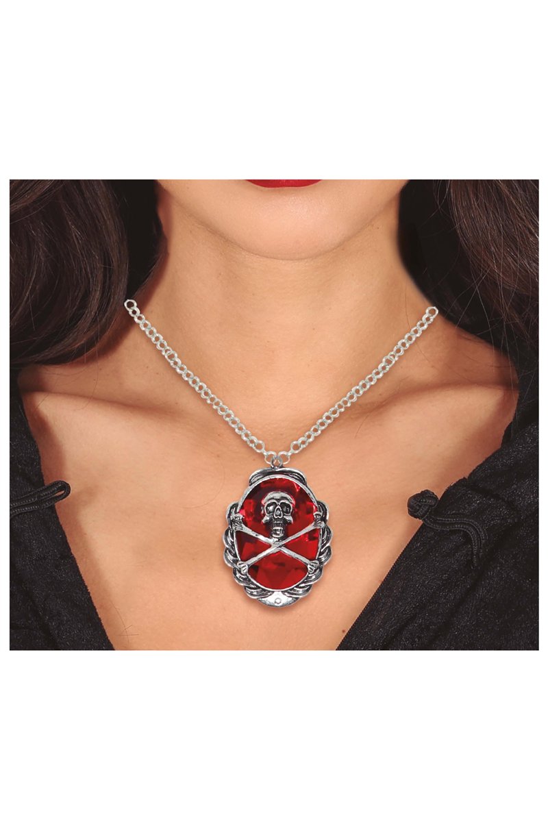 PIRATE RUBY MEDALLION 5 CMS.