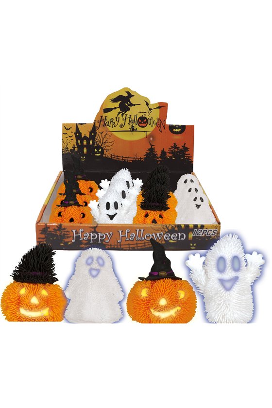 BOX OF 12 ASSORTED RUBBER DOLLS, WITH LIGH, 7 CMS