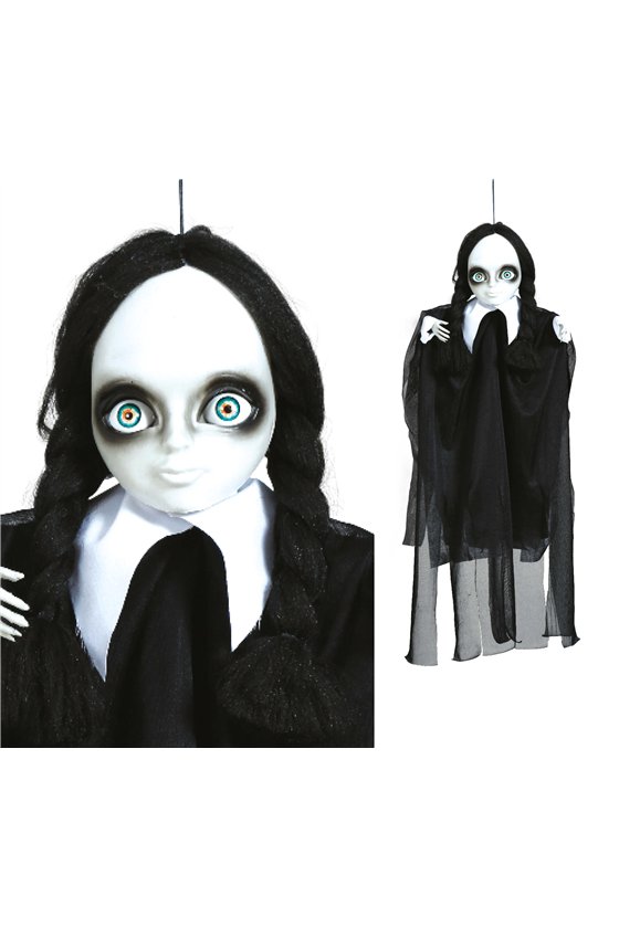 HANGING GIRL WITH BRAIDS 70 CM