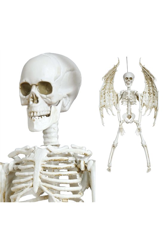 HANGING SKELETON WITH WINGS