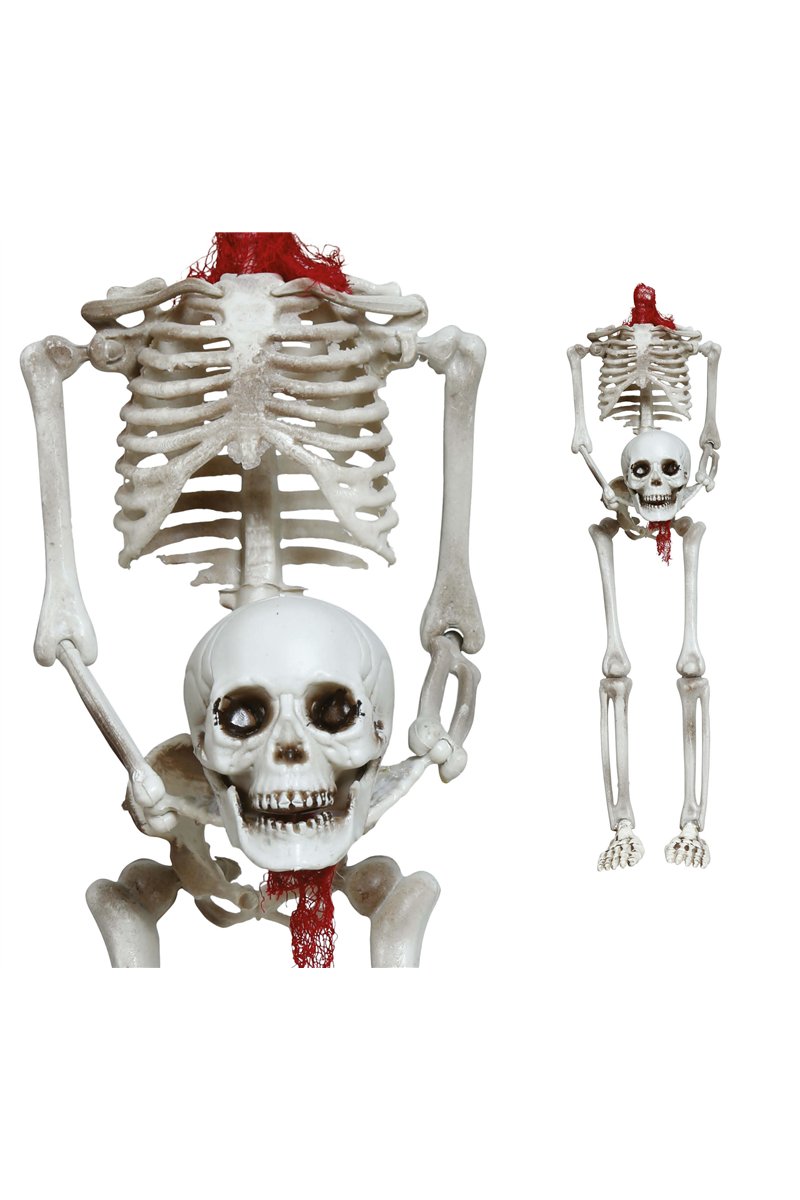 HANGING HEADLESS SKELETON 37 CM