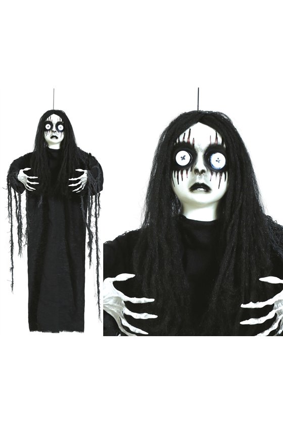 HANGING DOLL WITH BUTTONS IN THE EYES 90 CM