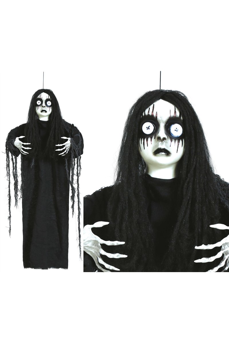 HANGING DOLL WITH BUTTONS IN THE EYES 90 CM