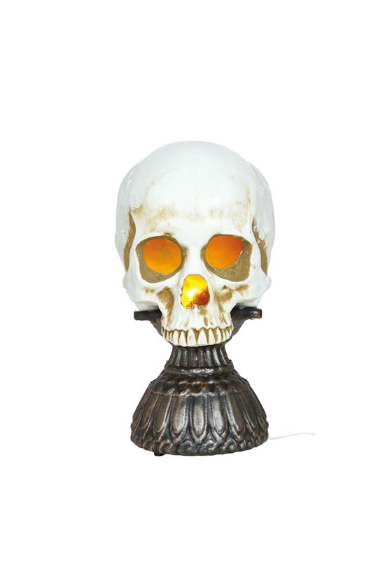 SKULL WITH LIGHT AND SOUND, 28 CMS