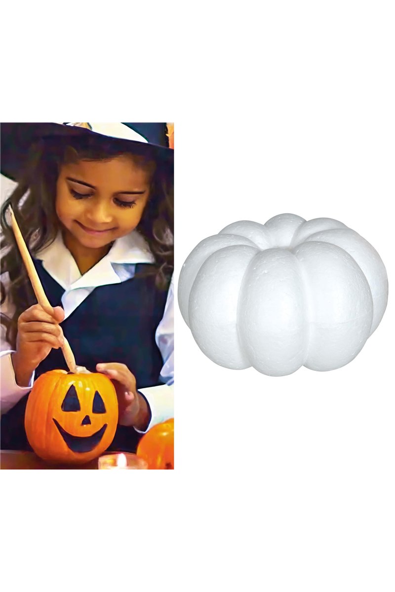 DIY WHITE PUMPKIN TO PAINT 18X10 CM