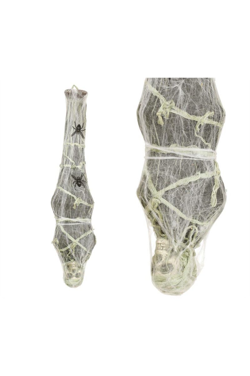 SKULL IN SPIDERWEB HANGING 120 CMS