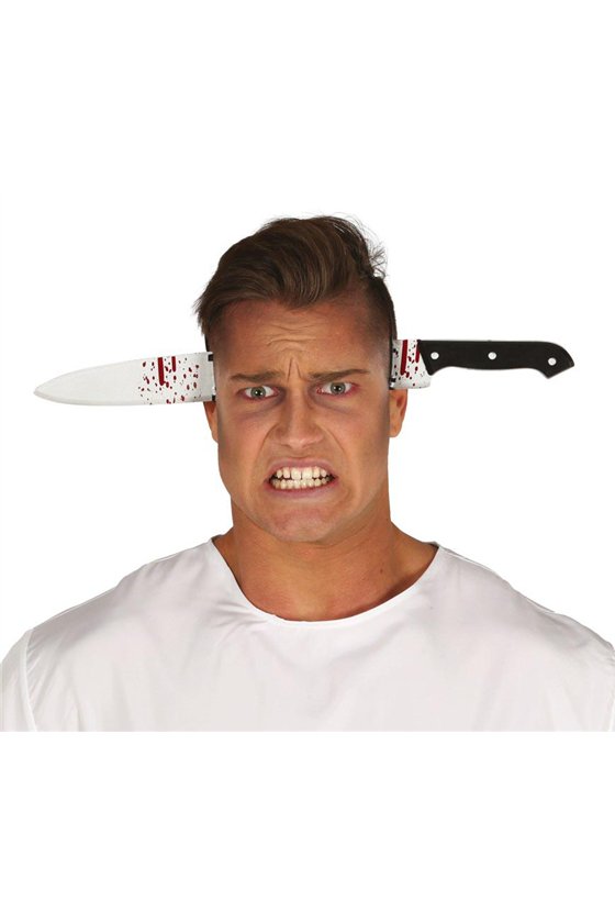 BLOODY KNIFE TIARA 35 CM