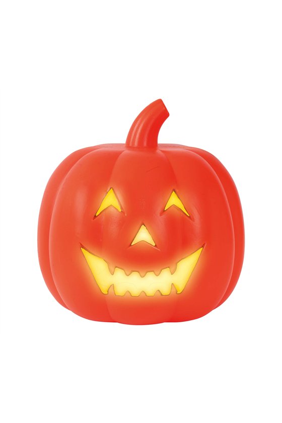 PPUMPKIN WITH LIGHT, PLASTIC, 32 CMS 
