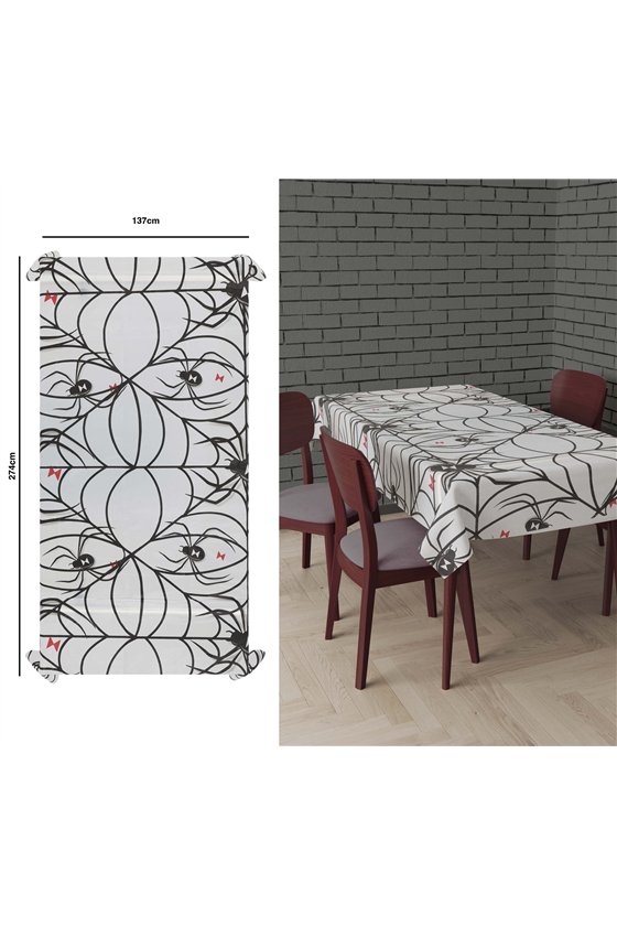 PLASTIC WEBBED TABLECLOTH 137X274 CMS.