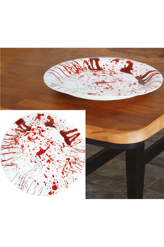 BAG 6 BLOODY PLATES 23 CMS