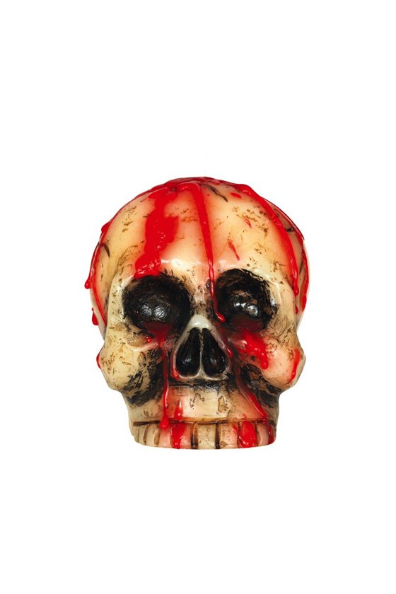BLOODY SKULL CANDLE 10 CM