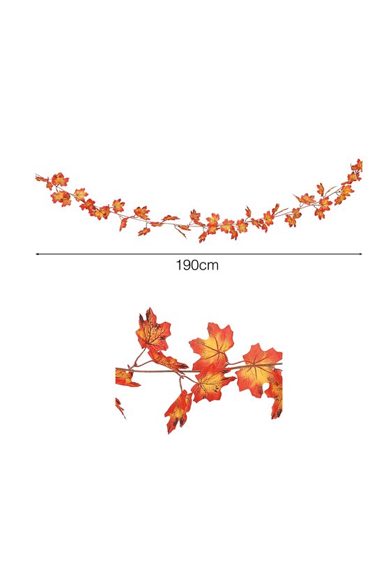 ORANGE LEAVES GARLAND 190 CMS