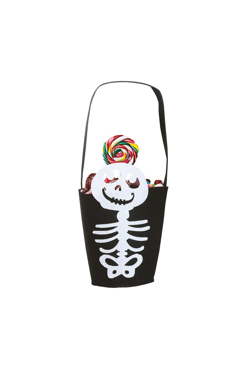 SKELETON BUCKET FELT 14 X 18 CMS
