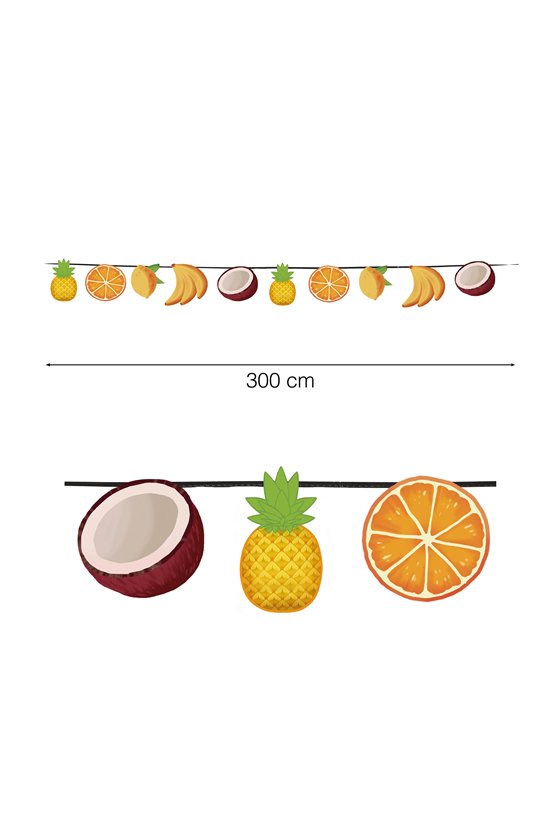 FRUIT GARLAND 15 PCS. 300 CMS.