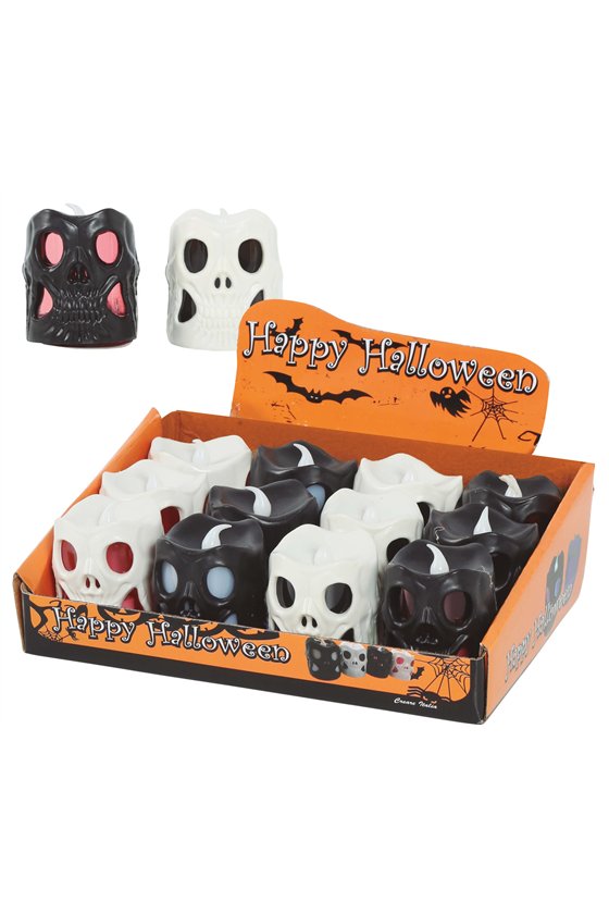 12 SKULL LANTERN LED, 6 CMS