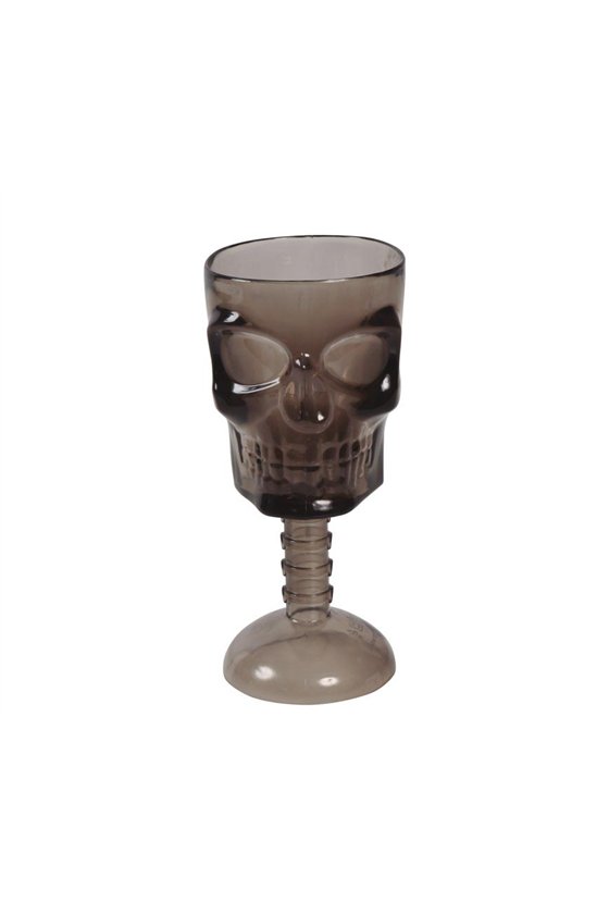 BLACK SKULL GOBLET. 18 CM